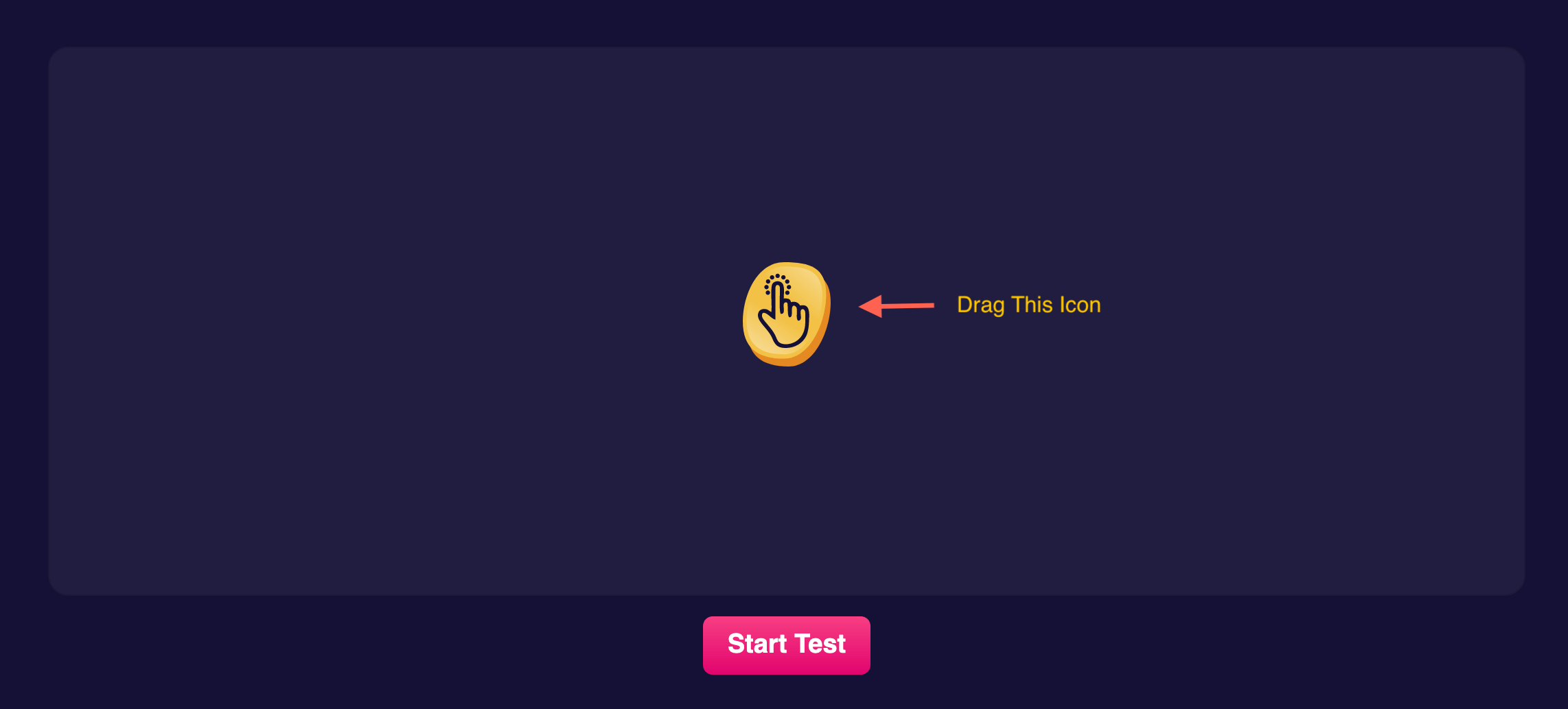 Drag Click Test - clicktest